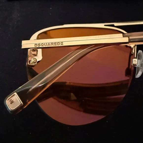 DSQUARED2 Baptiste Rose Gold Aviator Sunglasses (DQ0274 38Z 63/13 140) NEW DSQUARED2 BAPTISTE DQ 0274 08Q BLACK AUTHENTIC FRAMES  main image 4